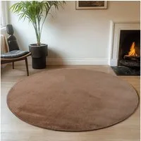 Ayyildiz Teppiche Teppich JOY 1400, auch als Läufer und in Rund erhältlich, rund, Höhe: 11 mm, besonders weich, uni Kurzflor, Wohnzimmer, Kinderzimmer