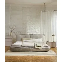 TOM TAILOR HOME Polsterbett PILLOW BED – lässiges Bett mit Kopfteil und Bettrahmen in Kissenform, besonders niedrige Optik – Bettrahmen mit abnehmbarem Bezug