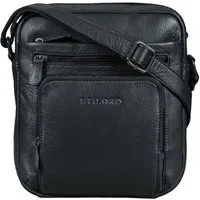 STILORD Schultertasche "Corvin" Umhängetasche Herren Klein Leder