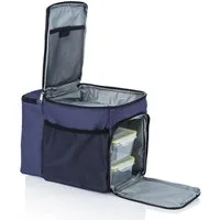 Dimono Frischhaltedose DIMONO Isoliert Kühlbox Tasche-Picknick Thermotasche mit 3 Lunchboxen, Stoff, (inkl. 3x Brotzeit-Dose), mit Kühlakku & Flaschenfach