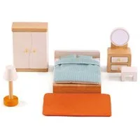 Hape Puppenhausmöbel Schlafzimmer
