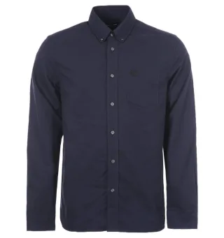 Fred Perry - Chemise Oxford brossé bleu marine pour homme