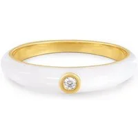Glanzstücke München Silberring gelbgold, aus Sterling Silber