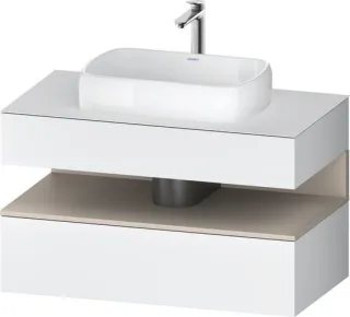Duravit Qatego Konsolenwaschtischunterbau wandhängend Weiß Matt 1000x550x600 mm - QA4731091180010 QA4731091180010