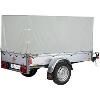 STEMA PKW-Anhänger Basic 750 Kippsdeichsel, max. 593 kg, 3-tlg., ink. 80 cm Hochplanen-Set