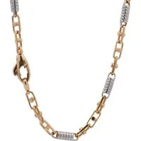 HOPLO Goldkette Goldkette Monte Carlo Kette Halskette 2,5 mm 19 cm 585-14 Karat Gold, Made in Germany