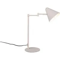 TRIO Leuchten LED Schreibtischlampe mit Schwenkarm & E14 LED, Höhe 50,5cm, dimmbar, LED wechselbar, Warmweiß, große Nacht-Tischlampe, Retro Leselampe