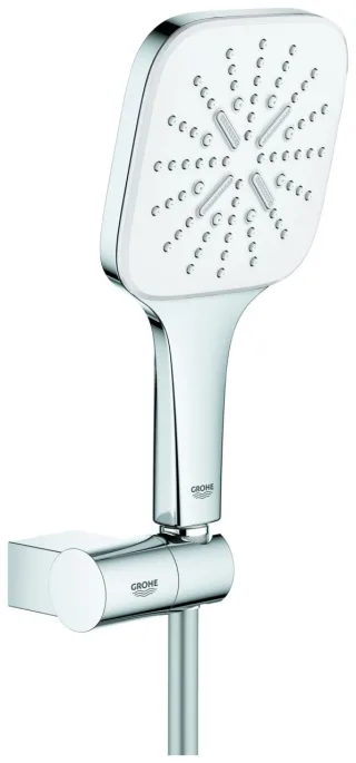 GROHE Wandhalterset RSH 130 SmartActive Cube 26588 9,5l verstb. moon white/chrom, 26588LS0 26588LS0