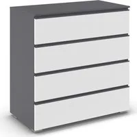 rauch Schubkastenkommode Sideboard Kommode Schubladenkommode Wäscheschrank MAINZ (Breite 80 cm), vier praktische und geräumige Schubladen MADE IN GERMANY