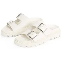 Tommy Jeans TJW DOUBLE STRAP SANDAL Pantolette, Plateau, Sommerschuh, Schlüpfschuh mit zwei verstellbaren Schnallen