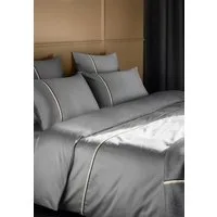 BOSS Home Bettwäsche BLINEA, Satin, 2 teilig, mit Label-Applikationen