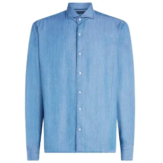 Tommy Hilfiger - Hemd für Herren, Denim, Schmal, Langärmlig (Denim)