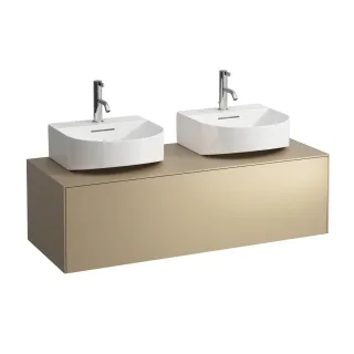 LAUFEN Waschtischunterschrank SONAR f.HWB H816341/2 1175x455 1 Schubl. Ausschnitt li Gold, H40545 H4054540340401