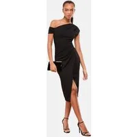 LIPSY Midikleid Lipsy Midikleid mit geraffter Taille, Regular (1-tlg)