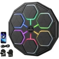 AIBISTAR Boxmaschine Musik Boxmaschine Boxing Machine, Bluetooth, 11 Stufen, 3 Modi, LED, Ideal für Fitness, Abnehmen & Stressabbau