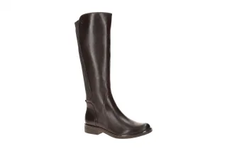 CAPRICE Damenstiefel 25523 in Dunkelbraun mit Rei?verschluss und XL Wide Shaft