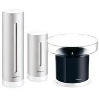 Wetterstation + Regenmesser silber