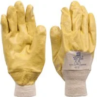 Arbeitshandschuhe Arbeitshandschuhe - Schutzhandschuhe Nitril K020-3 gelb Größe L Mit