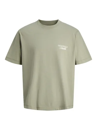 JACK&JONES - JORNORREBRO TYPO TEE SS CREW NECK SN JNR Seagrass - Gr. - 152