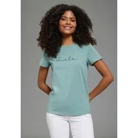 Laura Scott T-Shirt im Basic-Stil, mit Rundhalsausschnitt, aus elastischem Single Jersey