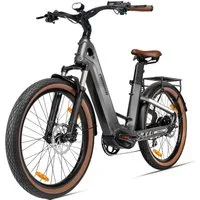 Vankel E-Bike Air Max Carbonrahmen E-Fahrrad 921WH Pedelec, 48V 19,2AH 120 km, 5 Gang, Kettenschaltung, Heckmotor, 921 Wh, Heckmotor,25 KM/H, bis 120km, e-bikes Herren/Damen Elektrofahrrad