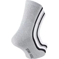 Stark Soul® Tennissocken Crew Socken - 6 oder 12 Paar Tennissocken, Freizeitsocken (6-Paar) in Schwarz, Weiß, oder Schwarz/Weiß/Grau