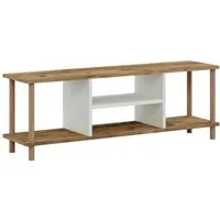en.casa TV-Schrank Ærøskøbing TV Board 43x120x29cm Holzoptik / Weiß