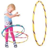 Hoopomania Hula-Hoop-Reifen Bunter Kinder Hula Hoop für kleine Profis, Ø80cm, Gelb-Lila