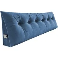 JEOBEST Rückenkissen Dreieckiges Lesekissen, Keilkissen mit Seitenfach, 1-tlg.,180cm breit, Kissen mit abnehmbarem und waschbarem Bezug