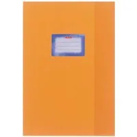 Herlitz Schulheft Herlitz Heftumschlag / Hefthülle DIN A4 / Baststruktur / Farbe: orange