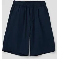s.Oliver Shorts Hose Bermuda mit Elastikbund in Leinen-Optik