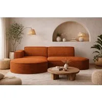 Kaiser Möbel Ecksofa Designer MODENA STUDIO L stoff Cord, Ecksofa, Cord Sofa, L-Form, Links/Rechts wählbar
