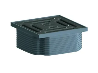 Dallmer Aufsatz DallDrain Pure, umbragrau, 100 x 100 mm, 518101 518101