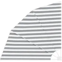 vidaXL Balkonsichtschutz Balkon Sichtschutz 140 x 140 cm Polyester Anthrazit und Weiß (1-St)
