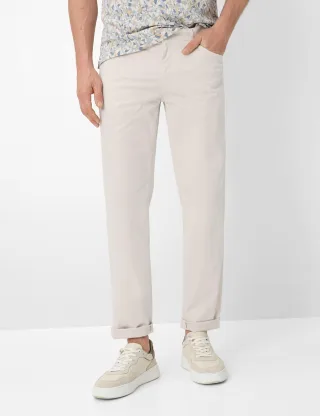 Brax Herren Five-Pocket-Hose Style CADIZ SAND, hellbeige, Gr. 40/34