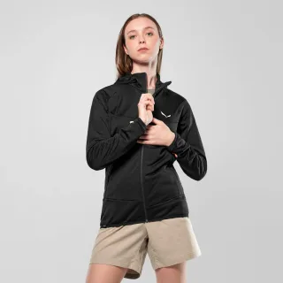SALEWA - Puez Altavia Polarlite Kapuzenjacke Damen - Schwarz (Gr.46)