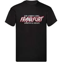 G-graphics T-Shirt Ein Leben lang – FRANKFURT – kämpfen & siegen (1-tlg) Herren T-Shirt mit einem Motiv für den echten Fan