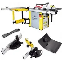 BAMATO Formatkreissäge BFKS-2000 mit 2,0m Schiebetisch 4,0kW Kreissäge Tischkreissäge 400V, 1-St.
