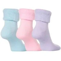 Medosan Kuschelsocken Bettsocken, Bettschuhe, 3er-Set in Pastellfarben