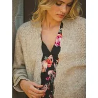 ANNIS Fashion & Accessoires Cardigan "SANDSTONE SOUL" v. JAASE (1-tlg) NEU, mit Bindegürtel