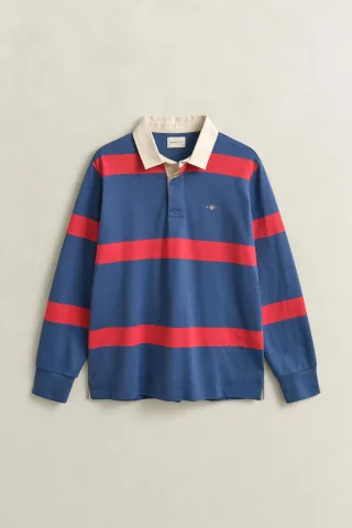 GANT - Gestreiftes Rugger vintage blue - Gr. - XL