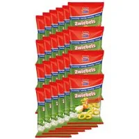 XOX Knabberei, XOX Zwiebelringe Kräuter Mix Snack mit Zwiebelgeschmack 40g 24er Pack