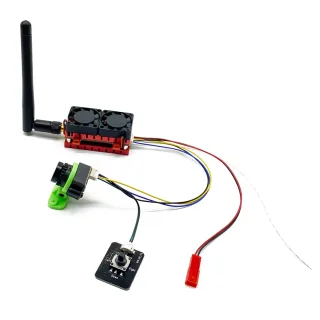 SLONWAKE Max 5W FPV System 5.8GHz 48CH VTX FPV Transmitter with 1200TVL AIO 135° FPV Camera Dual Cooling Fan Built-in Mi