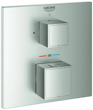GROHE THM-Brausebatterie Grohtherm Cube 24153 FMS für 35600 supersteel, 24153DC0 24153DC0