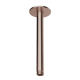 Herzbach spa ix pvd deckenarm 200 rosette 70 rund copper, Copper Steel, 21.964820.1.39 21.964820.1.39
