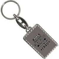 speecheese Schlüsselanhänger Rente Schlüsselanhänger mit Bordüre ein Accessoire für deinen