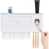ONVAYA Zahnbürste Zahnbürstenhalter mit automatischem Zahnpastaspender, Set