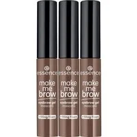 Essence Augenbrauen-Farbe make me BROW eyebrow gel mascara, 3-tlg., mit kleinen Fasern