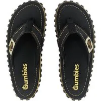 Gumbies Classic in Black T-Strap-Zehentrenner Hergestellt aus recycelten Materialien