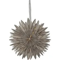EGLO Papierstern Winter, LED Weihnachtsstern Papier Beige Hängend Adventsstern Weihnachtsdeko